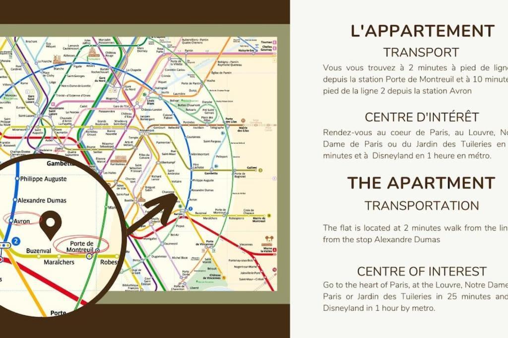 21.Appart 4Pers#1 Bedroom #Pere Lachaise #Nation Paris Dış mekan fotoğraf